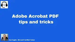 Adobe PDF Tips and Tricks