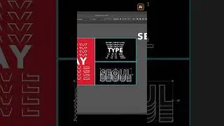 Shear Transform Text effect  #illustrator #tutorial #shorts_video #trending #shorts