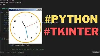 Python Analog Clock Using Tkinter [With Source Code]