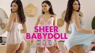 SHEER BABYDOLL LINGERIE TRY-ON HAUL | SHEIN