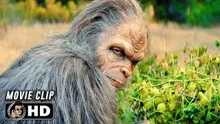 Sasquatch Loves Berries Scene | SASQUATCH SUNSET (2024) Movie CLIP HD