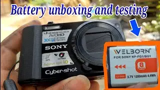 Sony DSC-HX7V cybershoot camera battery  price and unboxing