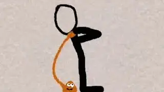 MONSTER POU exe ANIMATION! | मॉन्स्टर POU exe एनीमेशन | Pou vs Stickman fight!