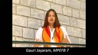 MPEFB participant Gauri Jayaram shares her experience at NSRCEL