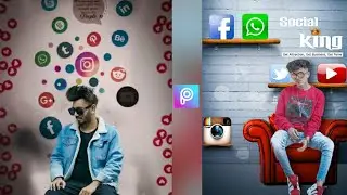 PicsArt Social Media Editing Tutorial| Social Media Creative Icon Editing- Karan Golani