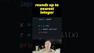 Round UP numbers in Python 🐍 #shorts #python