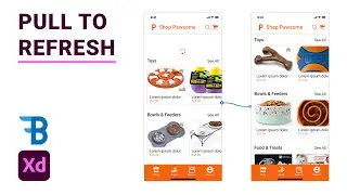 Pull to Refresh Animation | Adobe Xd | Blue Fin Design