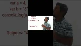JavaScript Interview Question and Answers  String Coercion #shorts