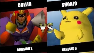 Genesis 6 - Collin (Captain Falcon) Vs. Sonjo (Pikachu) SSB64 Division 2