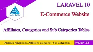 affiliates, categories and subcategories tables for ecommerce project Laravel | laravel in pashto