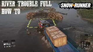 River Trouble How To Clear Tree Blockage NEW Phase 8 SnowRunner DLC Drilling Spare Parts Location