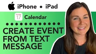 How to Create a Calendar Event from a Text Message on Your iPhone or iPad