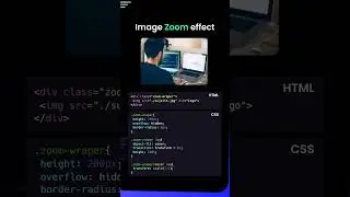 Create an Image Zoom Effect Using HTML and CSS | 