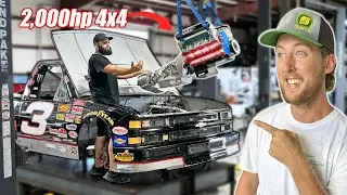 Converting Our NASCAR Truck To 4-Wheel-Drive!!!