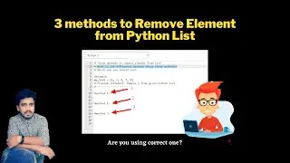 [3 Ways] How to remove element/item from Python list? Difference Between remove, del and pop?