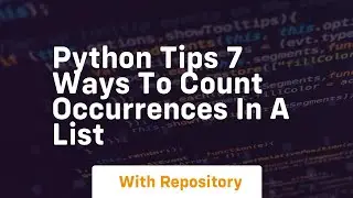 Python tips 7 ways to count occurrences in a list