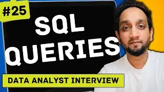 Data Analyst Interview Problem - SQL Interview Query 25 | SQL Problem Level "EASY"