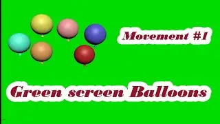 green screen balloons moving #1 animation