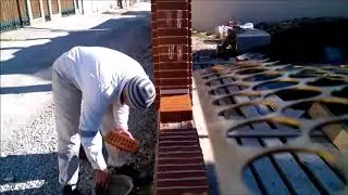 🧱🧱🧱 КЛИНКЕРНАЯ КЛАДКА Забора. КИРПИЧНЫЙ Забор