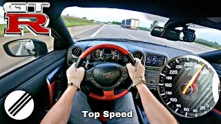 NISSAN GT-R R35 *207mph* TOP SPEED DRIVE ON GERMAN AUTOBAHN 🏎