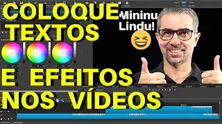 COMO COLOCAR TEXTO E EFEITOS NO VÍDEO COM SHOTCUT - Aula 37