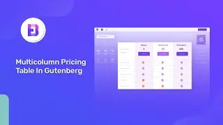 How To Show Multicolumn Pricing In Gutenberg?