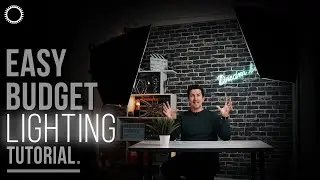 How To LIGHT Your VIDEOS with 3 Point Lighting  (on a budget)