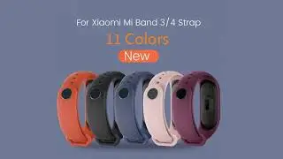 Ремешок силиконовый для Xiaomi Mi Band 6 5 4 3, сменный Браслет из ТПУ Для Xiaomi Band 4 Mi