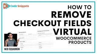 Remove Checkout Fields for Virtual Products - WooCommerce  - Code Snippets -CodeSnippets