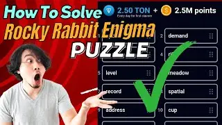 How To Claim 2.5Miliions In Rocky Rabbit/ Enigma Puzzle Solved