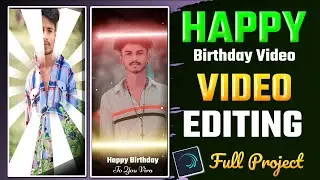 Birthday status editing alight motion | boy birthday video editing | gujarati birthday video edit