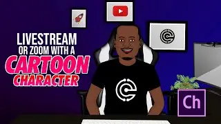 Livestream/Zoom with a cartoon character | Adobe Character Animator