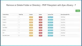 Remove or Delete Folder or Directory - PHP Filesystem with Ajax JQuery - 7