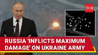 On Cam: Putin's Men Blow Up Ukraine's 20 Armoured Vehicles In Single Strike | Sumy Annihilation