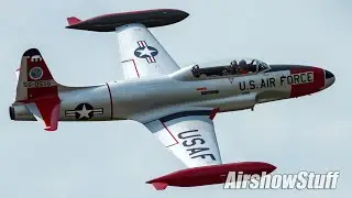 T-33 Shooting Star Flybys - TBM Avenger Reunion 2022