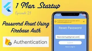 (Ep 21) Flutter: Password Reset Using Firebase Auth