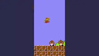 Beyond the Flagpole in Super Mario Bros!  #supermariobros #gamecheat #retrogaming