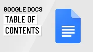 Google Docs: Table of Contents