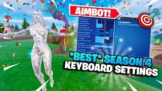 The *BEST* Keyboard & Mouse + Controller Settings for INSANE AIM + FAST EDITS Fortnite Season 4! 🎯