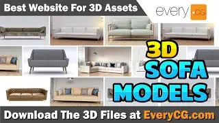 Best place to download 3D Sofa Model #3dmodel #3delement #3danimation