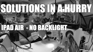 iPad Air no backlight repair - Damaged Anode pad - Solutions in a hurry