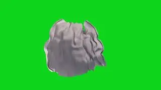 Crumpled paper green screen Free download