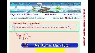 Logarithmic Functions Test Preparation with 10 Questions  from Past Exam Papers