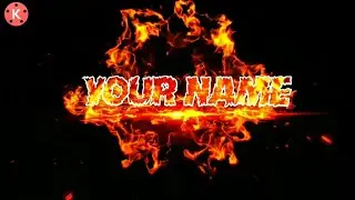 Fire Intro Reveal | How To Edit 🔥 Fire Effect Text Animation In KineMaster - New Text Editing Tricks