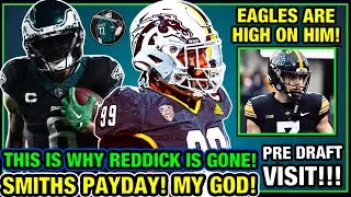 HES TOP OF THE EAGLES LIST! NEW EDGE RUSHER ON VISIT! HURTS & BARKLEY JUST DID IT! SMITHS CONTRACT!
