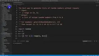 Generate a list of random numbers without repeats in Python