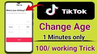 how to change age in tiktok account || how to change your date of birth on tiktok 2022