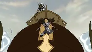 avatar Katara freezes fire nation soldier