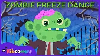 Zombie Freeze Dance -  The Kiboomers Kids Songs - Halloween Party