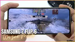 Samsung Galaxy Z Flip 6 Call of duty Warzone Mobile Gaming test | Snapdragon 8 Gen 3, 120Hz Display